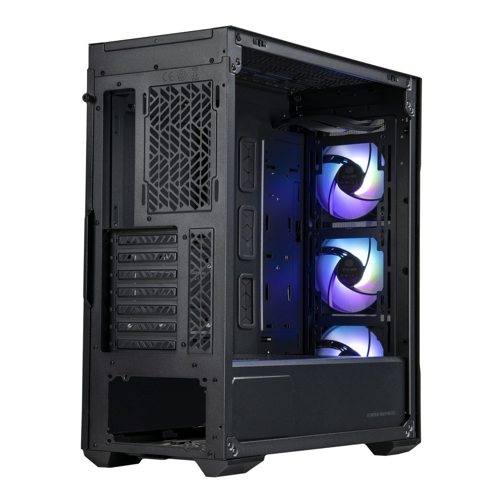 Gabinete Cooler Master MasterBox TD500 Mesh V2 con Ventana Midi-Tower, ATX/EATX/Micro-ATX/Mini-ITX/SSI CEB, USB 3.0, sin Fuente, 3 Ventiladores ARGB Instalados, Negro