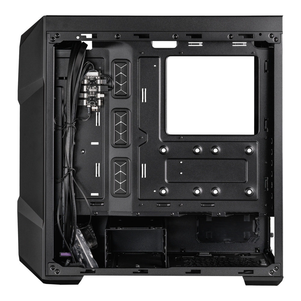 Gabinete Cooler Master MasterBox TD500 Mesh V2 con Ventana Midi-Tower, ATX/EATX/Micro-ATX/Mini-ITX/SSI CEB, USB 3.0, sin Fuente, 3 Ventiladores ARGB Instalados, Negro