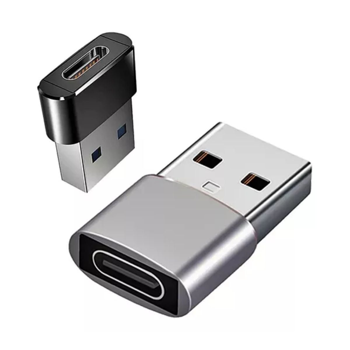 Adaptadores Usb Tipo C Hembra Usb Macho Carga R Pida Datos Negro Gris