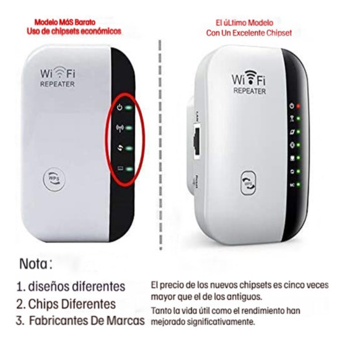 Repetidor Y Extendedor De Señal Wifi Wireless Señal Wifi Blanco/Negro