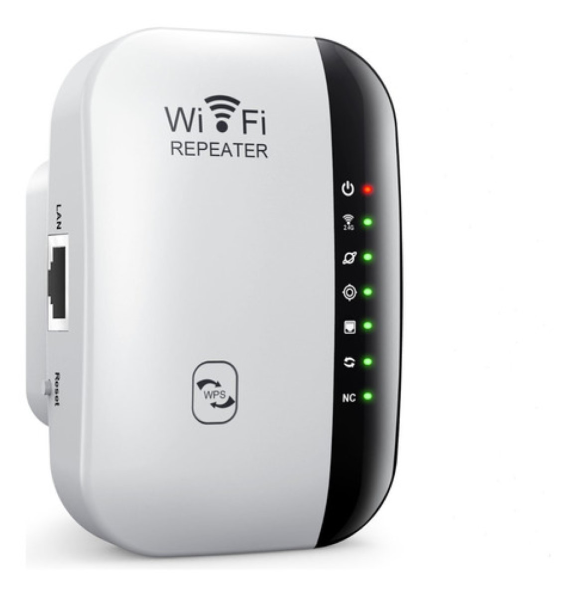 Repetidor Y Extendedor De Señal Wifi Wireless Señal Wifi Blanco/Negro