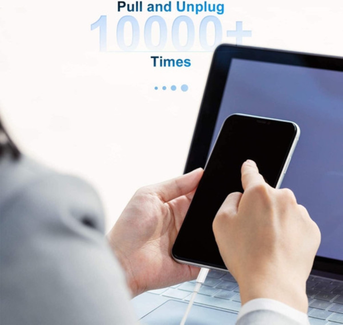 Cable De Cargador Usb Para iPhone 11 12 13 14 Se iPad Blanco