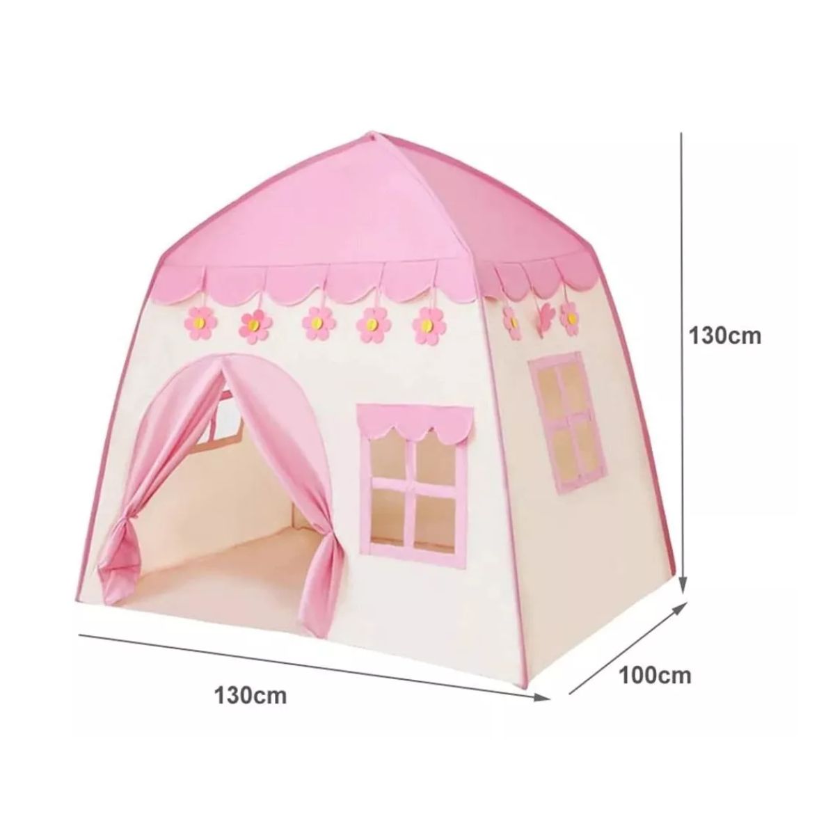 Castillo Casita Carpa Princesa De Niños Interior Y Exterior, Rosa