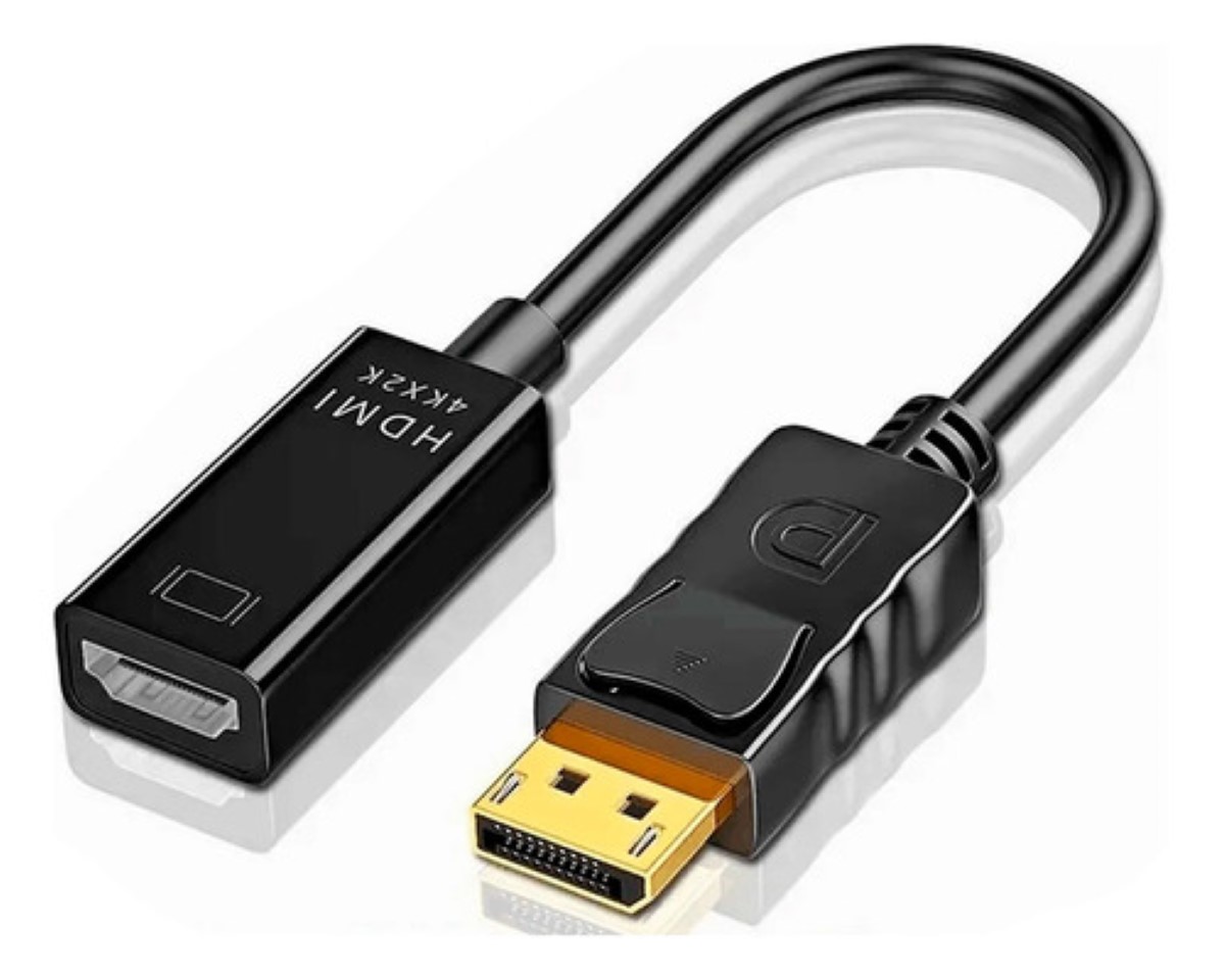 Adaptador Convertidor Display Port A Hdmi 4k Fullhd Dp Negro