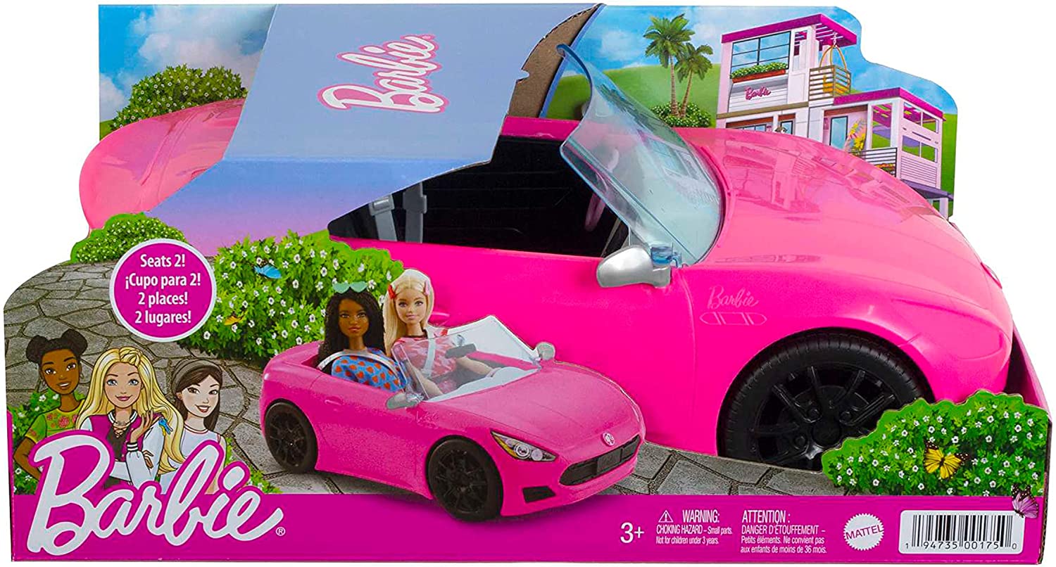 Barbie Estate, Coche Convertible, Set de Juego para niñas de 3 años en adelante