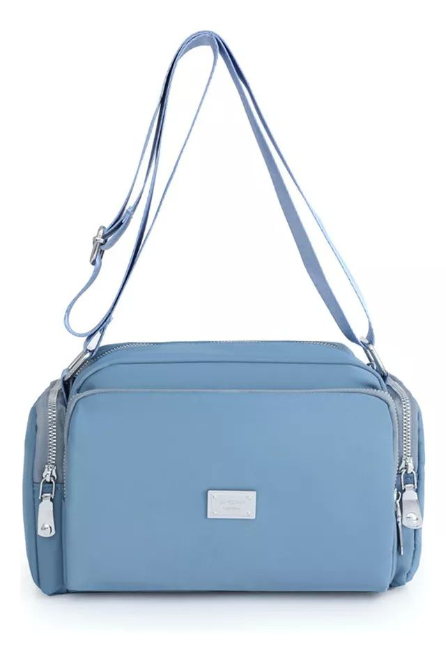 Bolsa Bandolera Mujer Moda Dama Crossbody Gran Capacidad color CELESTE
