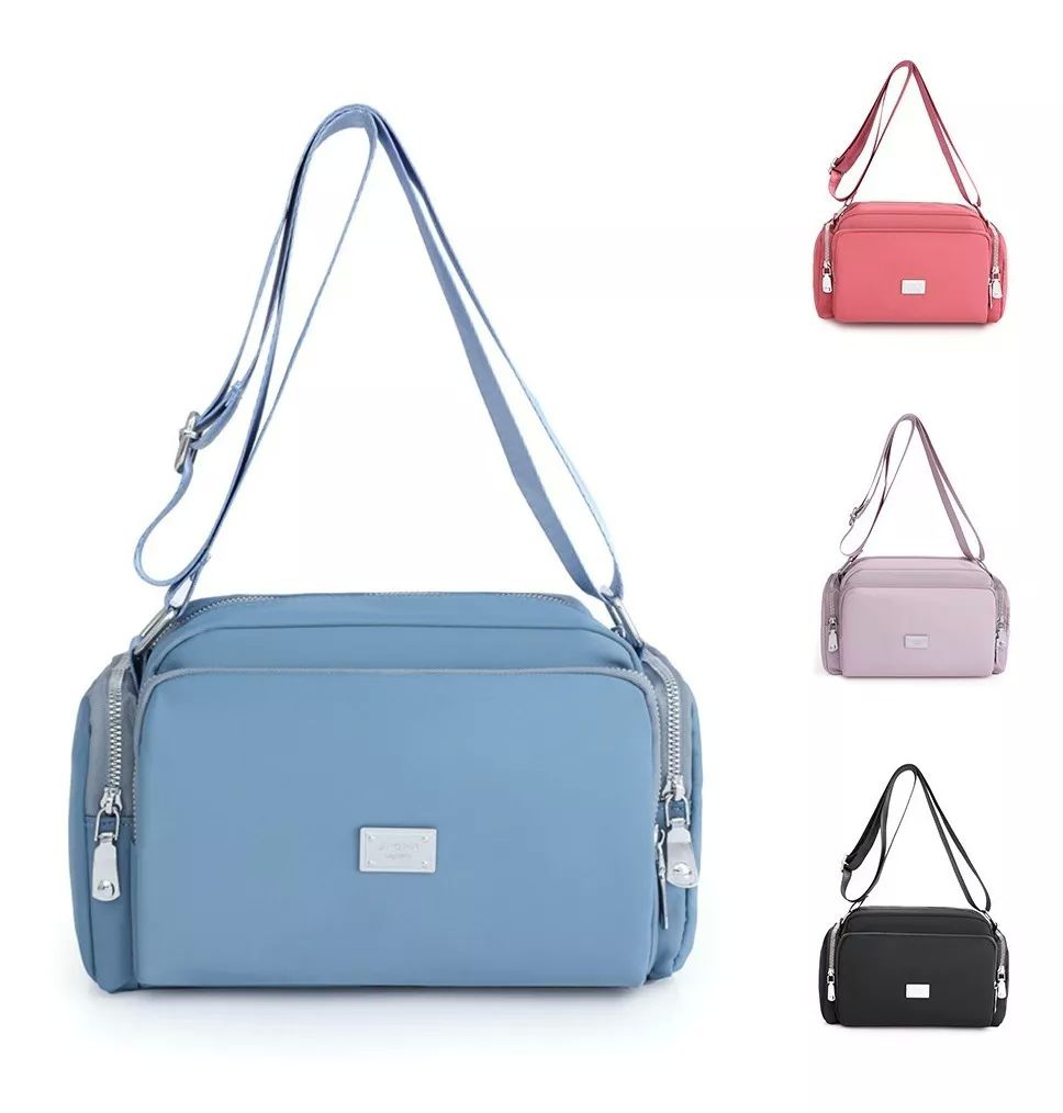 Bolsa Bandolera Mujer Moda Dama Crossbody Gran Capacidad color CELESTE