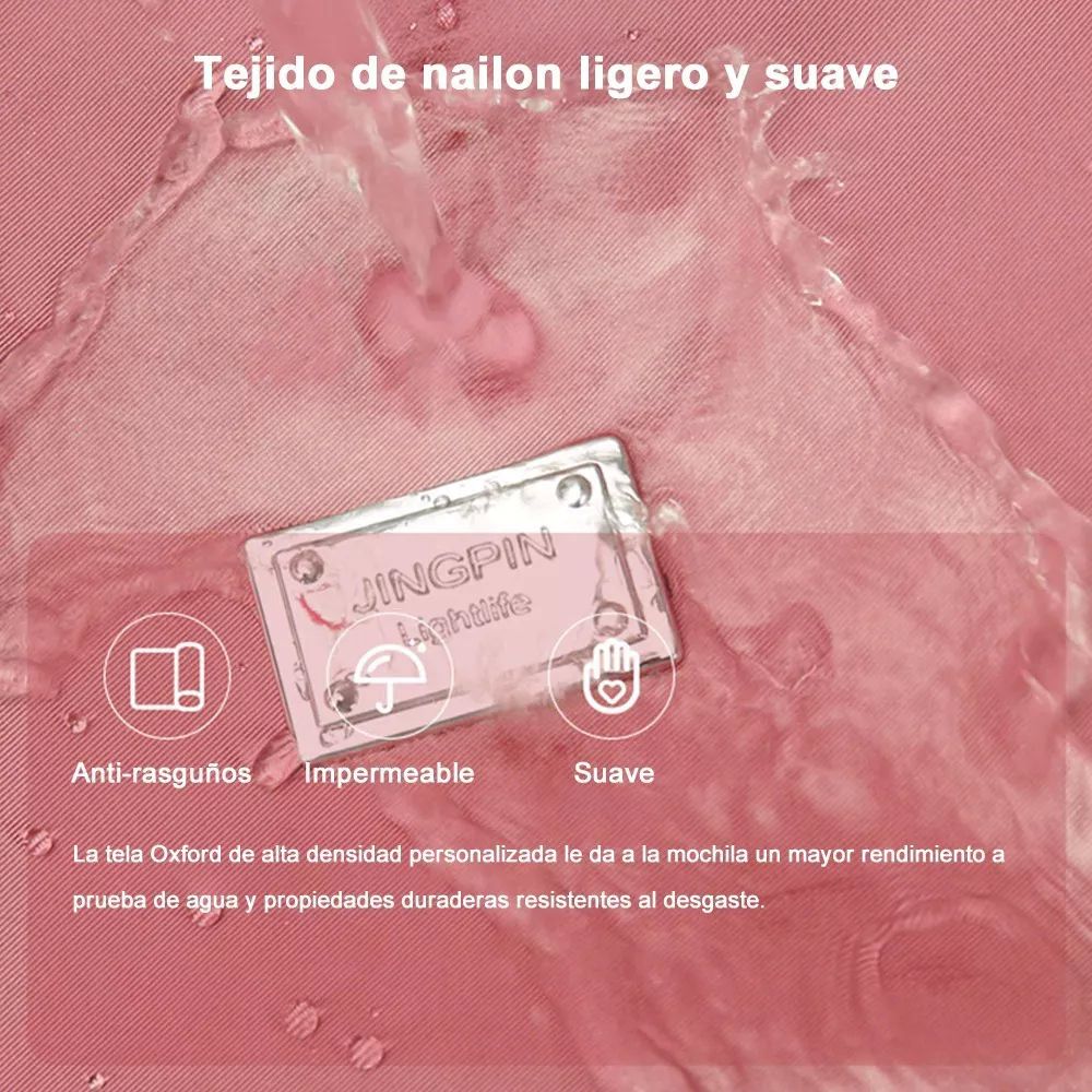 Bolsa Bandolera Mujer Moda Dama Crossbody Gran Capacidad color ROSA OSCURO.