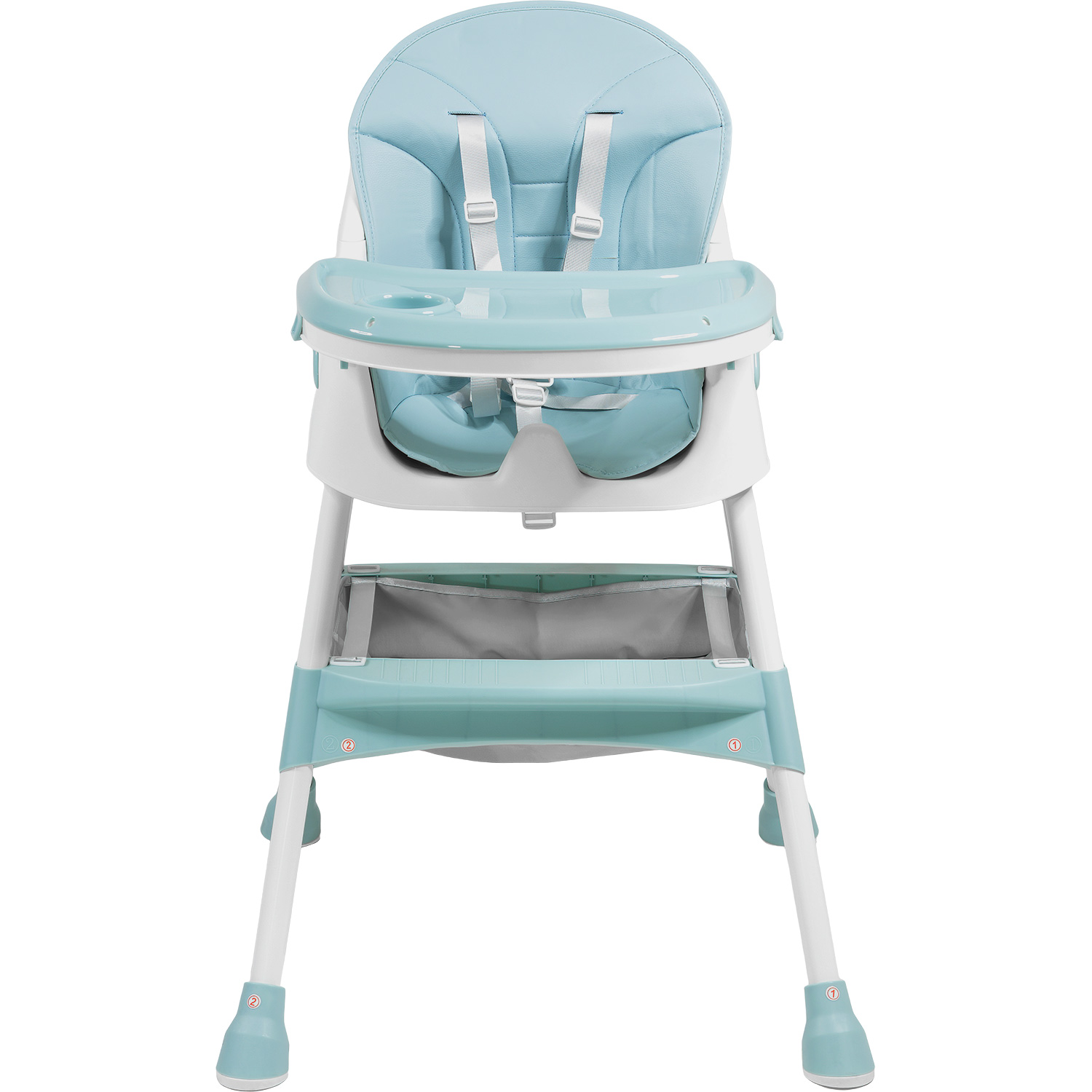 Silla Periquera Bebe Alta Plegable 2 Niveles 12-72 Meses Azul