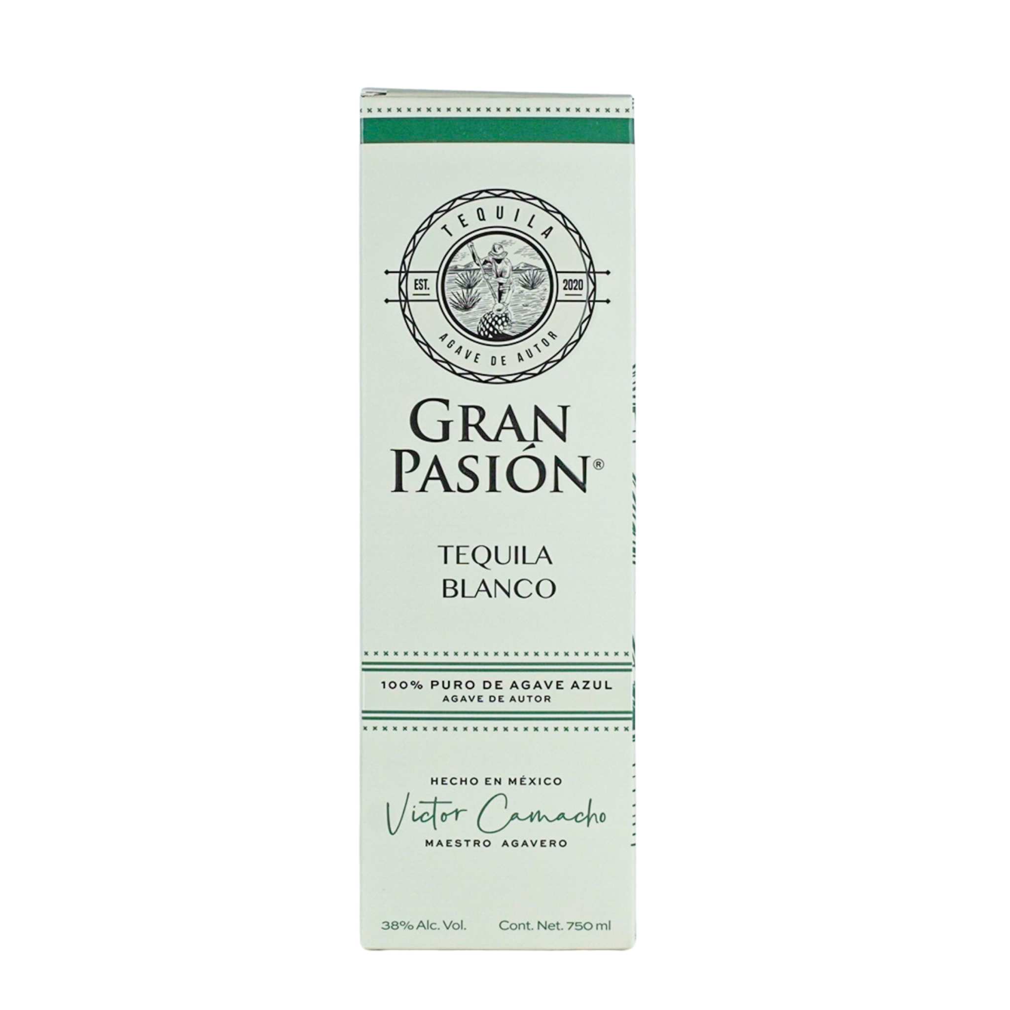 Tequila Gran Pasión, 100% Puro De Agave Azul, 750 Ml