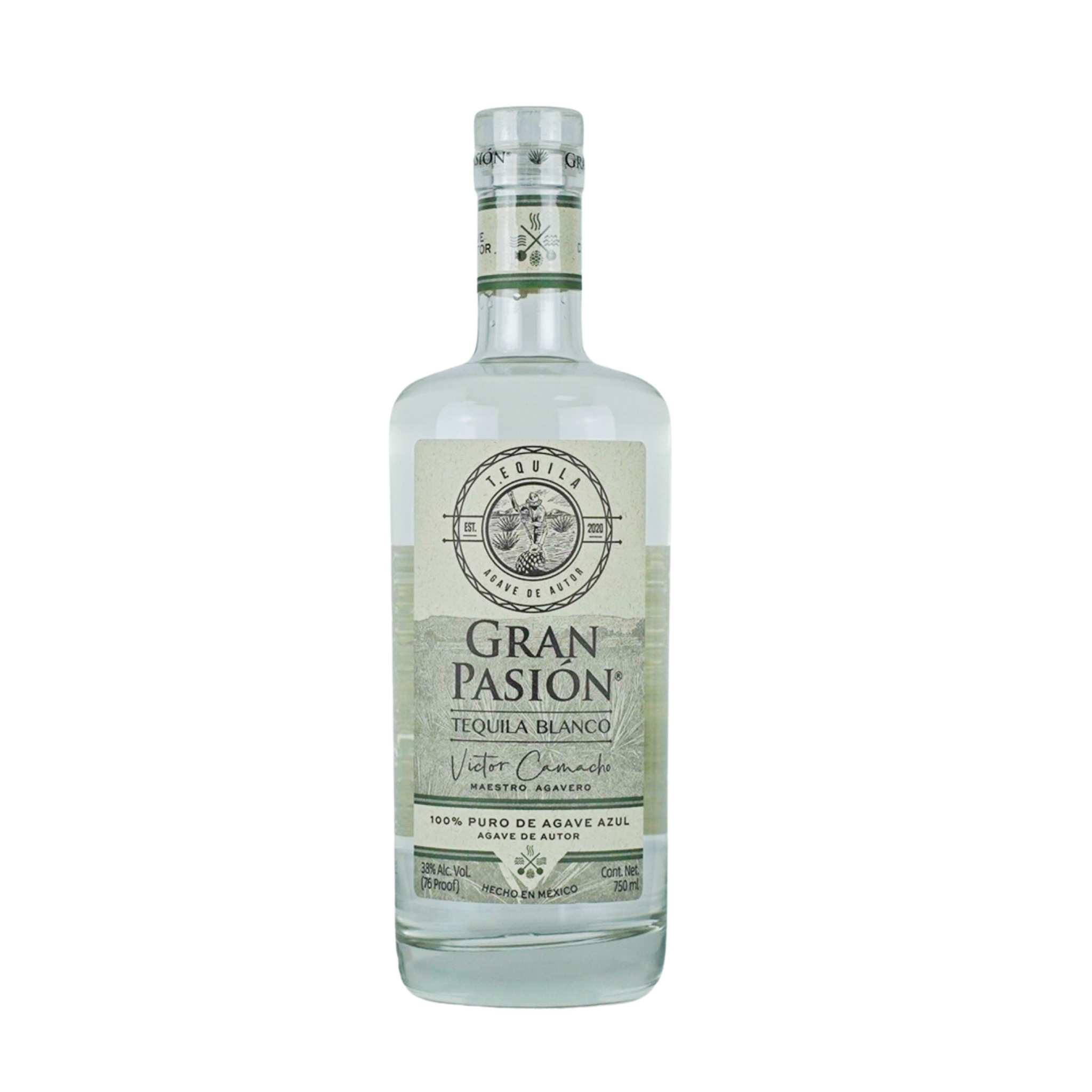 Tequila Gran Pasión, 100% Puro De Agave Azul, 750 Ml