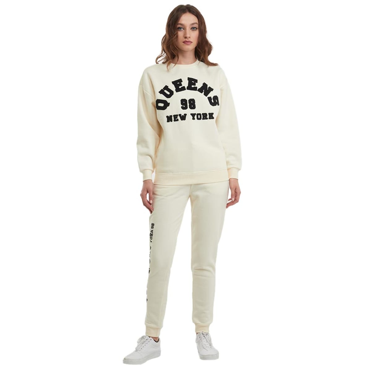Sudadera y pants beige para mujer, marca Love to Lounge, mod. 1097335