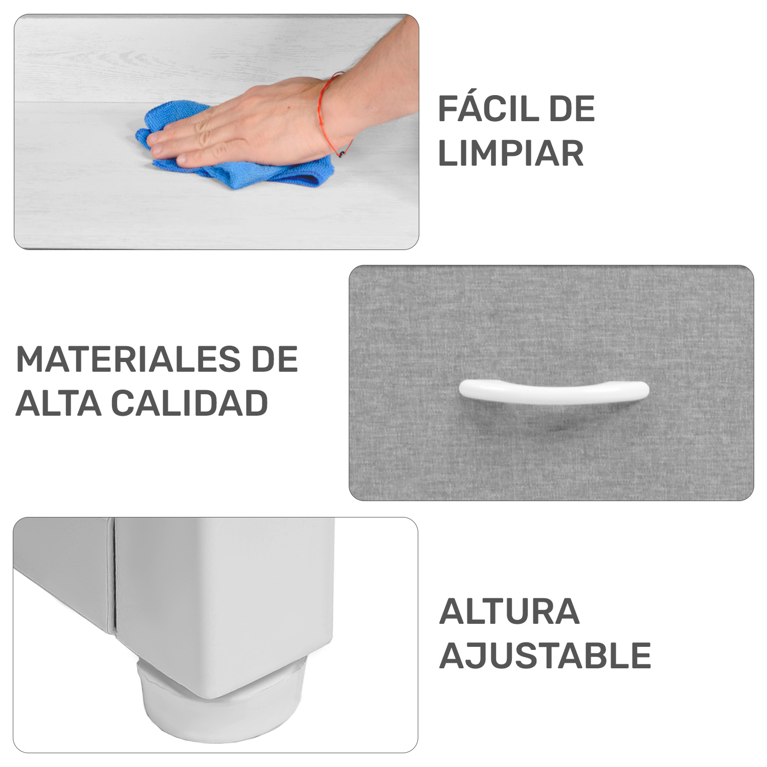 Mueble Buro Organizador Comoda 5 Cajoneras Tela Moderno 