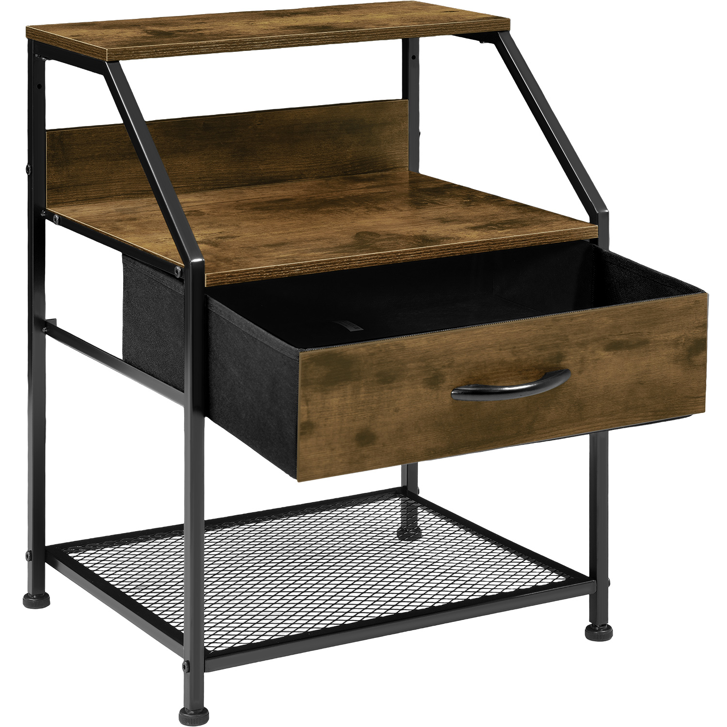 Mueble Buro Comoda Mesa Noche Balda 1 Cajon Moderno Cafe