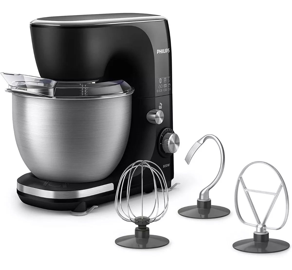 Batidora de pedestal Philips 7000 Series HR7922 negra 127 V