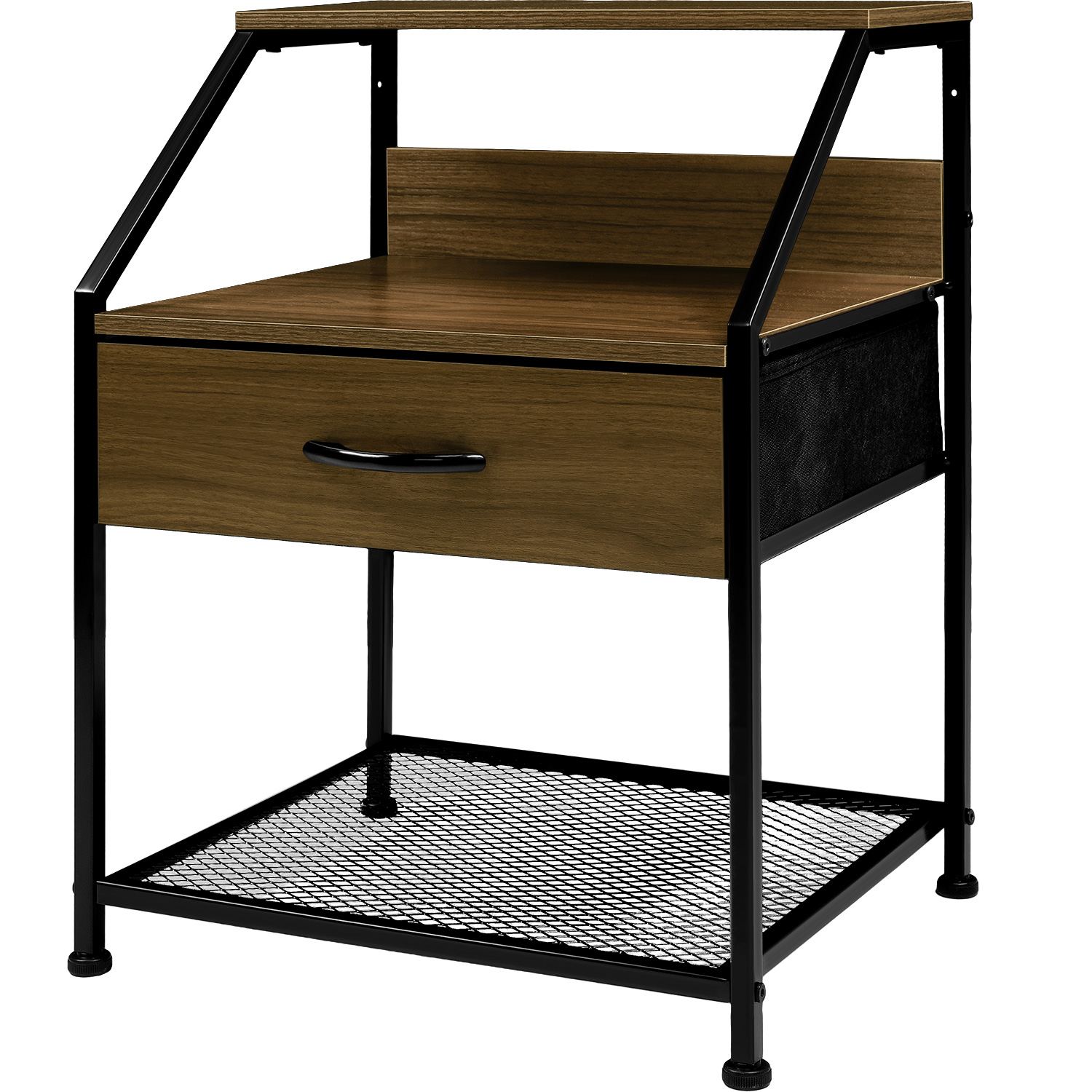 Mueble Buro Comoda Mesa Noche Balda 1 Cajon Moderno Cafe