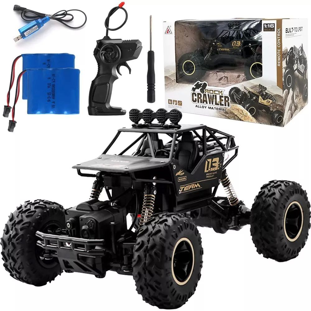 Juguete Carros Control Remoto Escalada 4x4 29cm + 2 Baterías