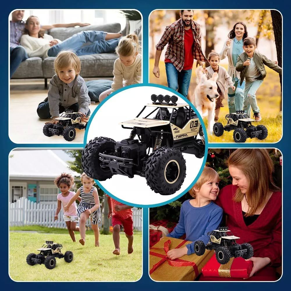 Juguete Carros Control Remoto Escalada 4x4 29cm + 2 Baterías