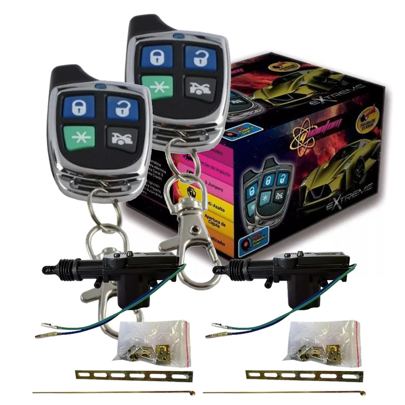 Alarma Auto Extreme Quantum Carros Combo Con 2 Actuadores.