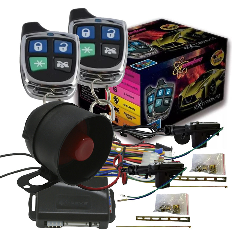 Alarma Auto Extreme Quantum Carros Combo Con 2 Actuadores.