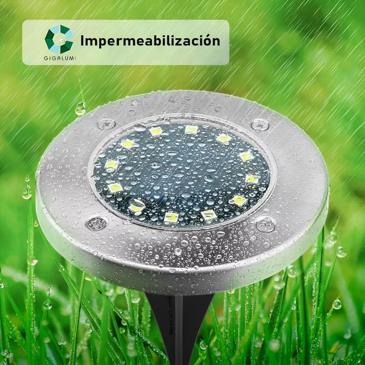 Paquete De 8 Luces Solares Led Impermeables Para Jardín Al A