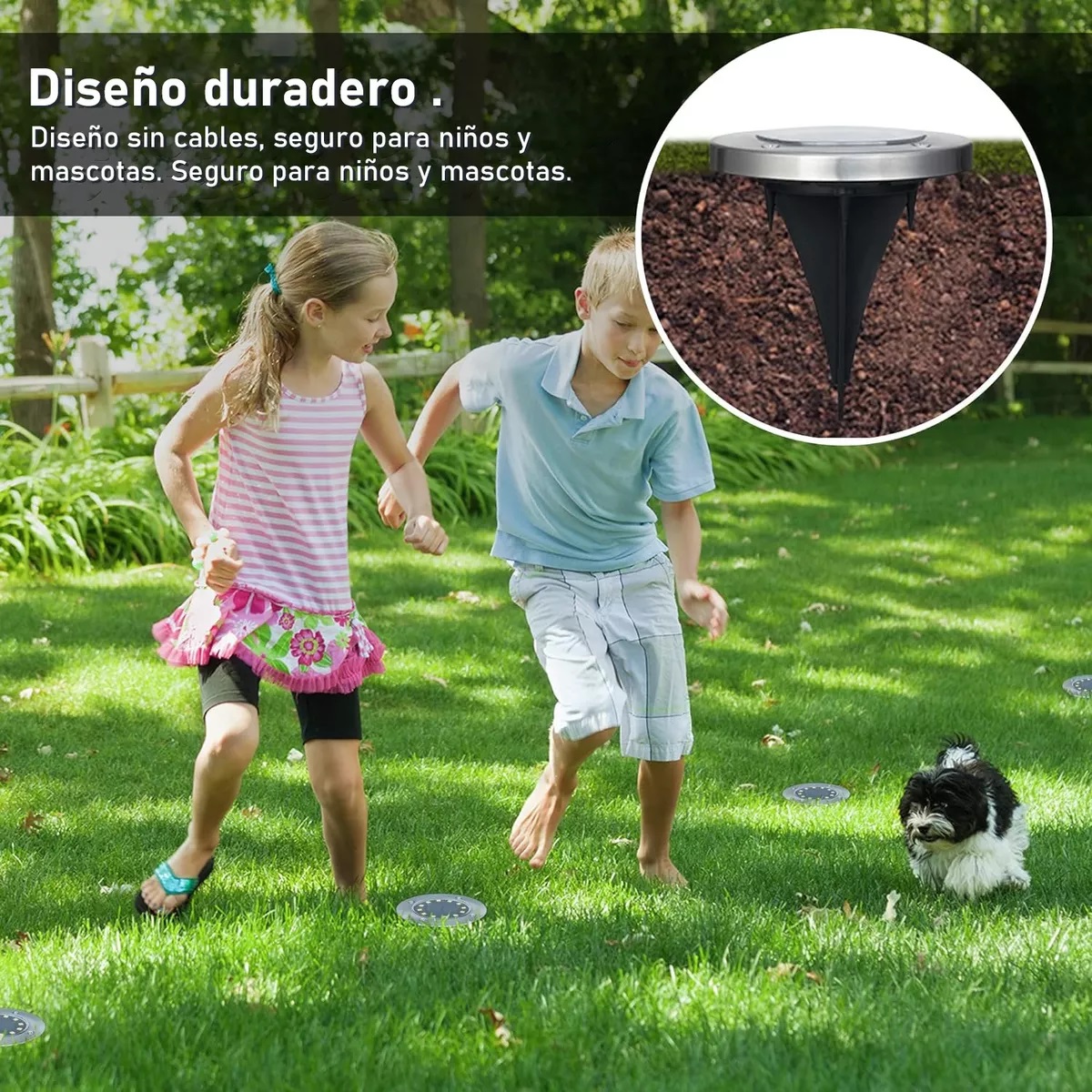 Paquete De 8 Luces Solares Led Impermeables Para Jardín Al A