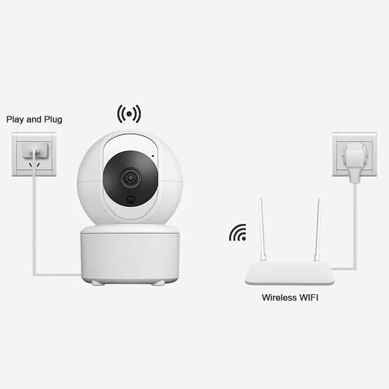 Cámara Inteligente Icsee 3mp Con Wifi Y Control Por App