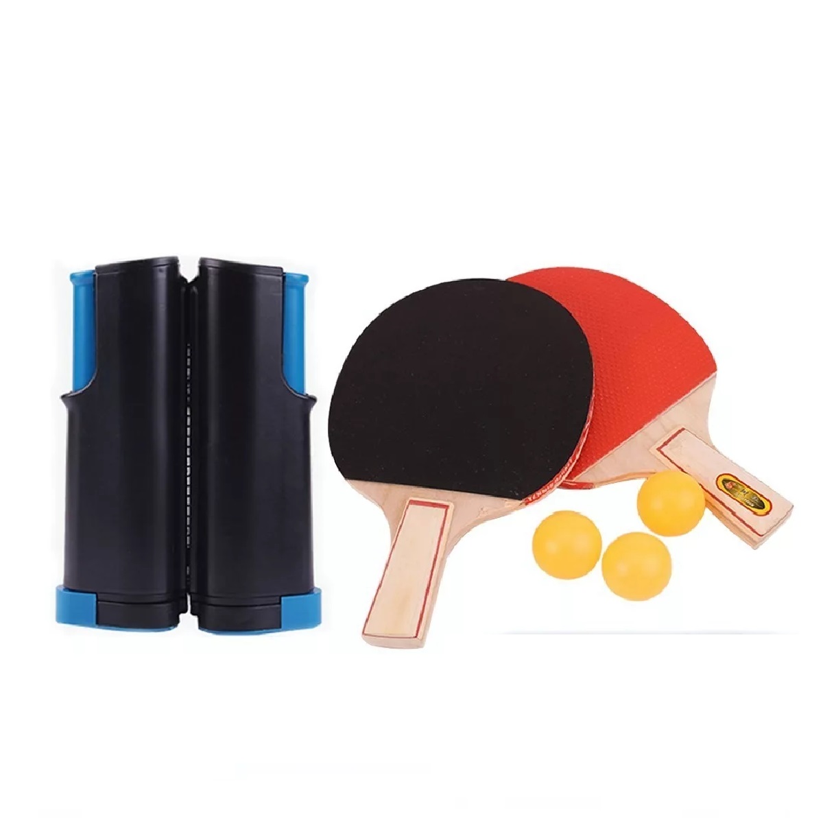 Juego De Ping Pong Mesa Portátil Con Red Retractil 2 Raqueta