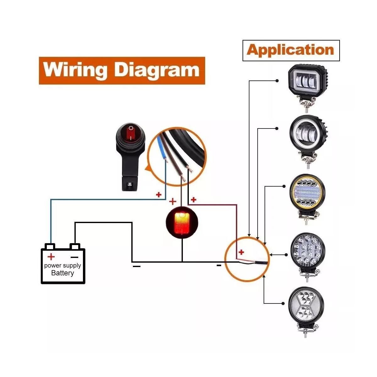 Switch 3 Pasos Off/on De Aluminio Manubrio Motocicleta Bici