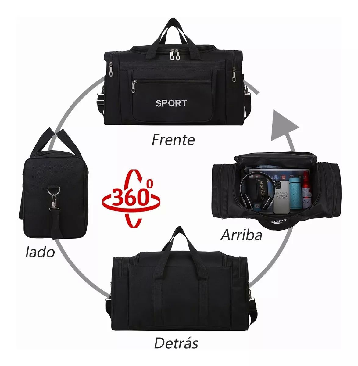 Maleta Deportiva Tipo Mochila ''Sport 360