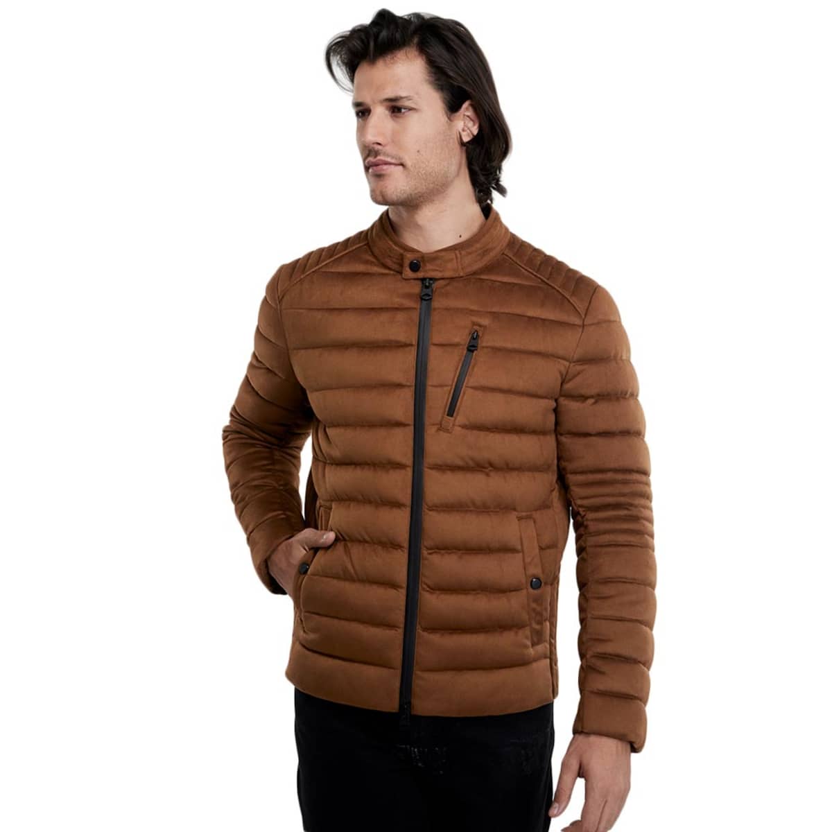 Chamarra D.E.E.P. Selection color camel para hombre, mod. 1097556