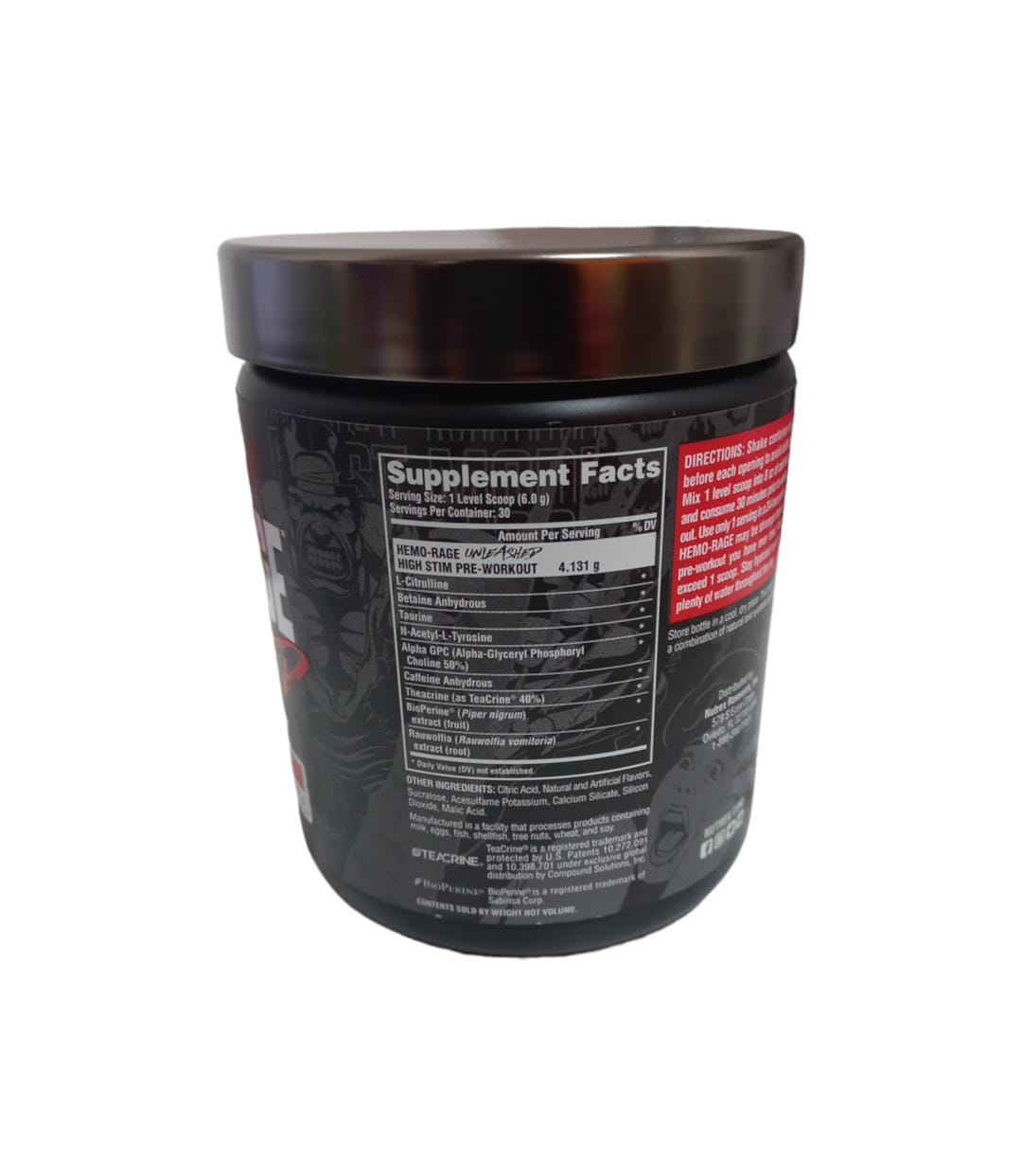 Pre Entreno Hemo-Rage Unleasher 30 serv Nutrex .