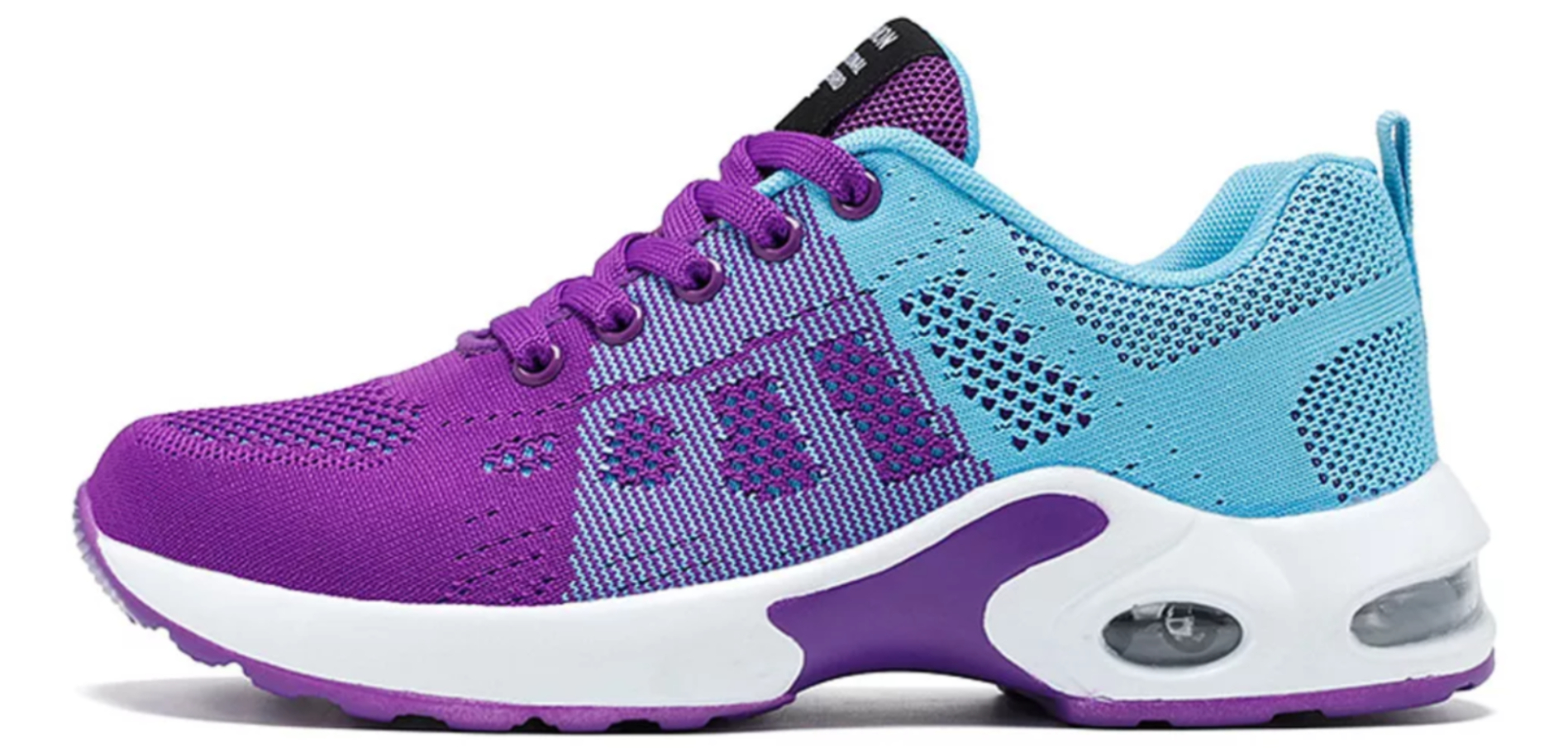 Zapatillas Transpirables Con Bloques De Color Para Mujer color VIOLETA TALLA 5.5.