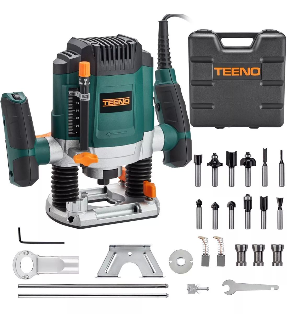 Router Teeno 60085 1200w 110v Con 12 Accesorios