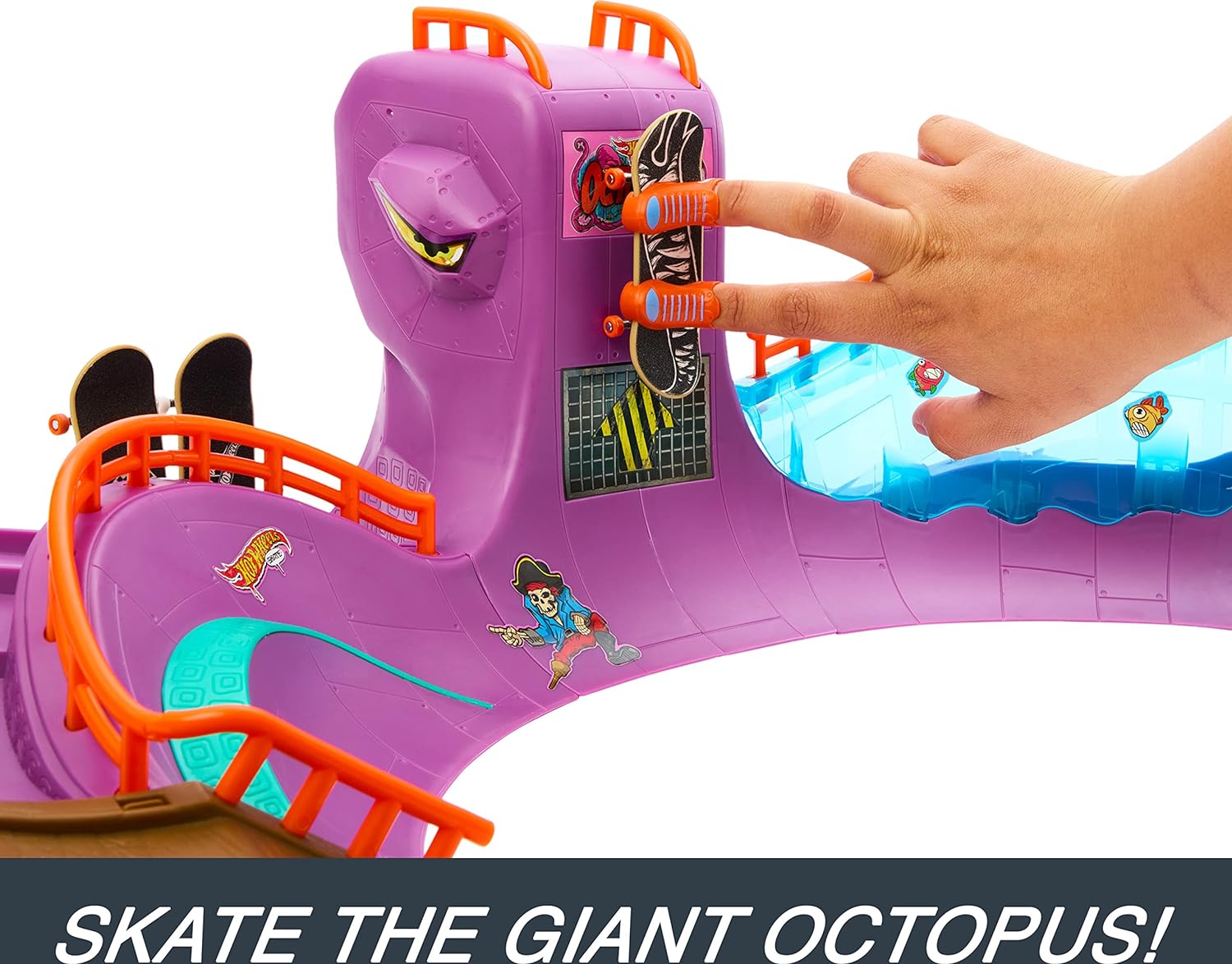 Hot Wheels Skate Pista de Juguete Skatepark de Pulpo OCTOPARK