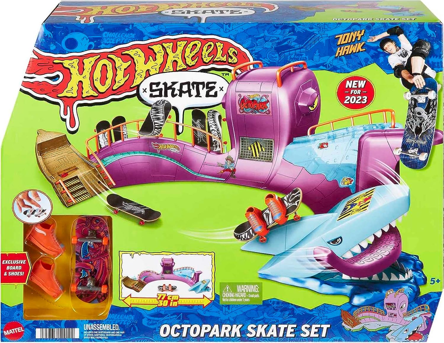 Hot Wheels Skate Pista de Juguete Skatepark de Pulpo OCTOPARK