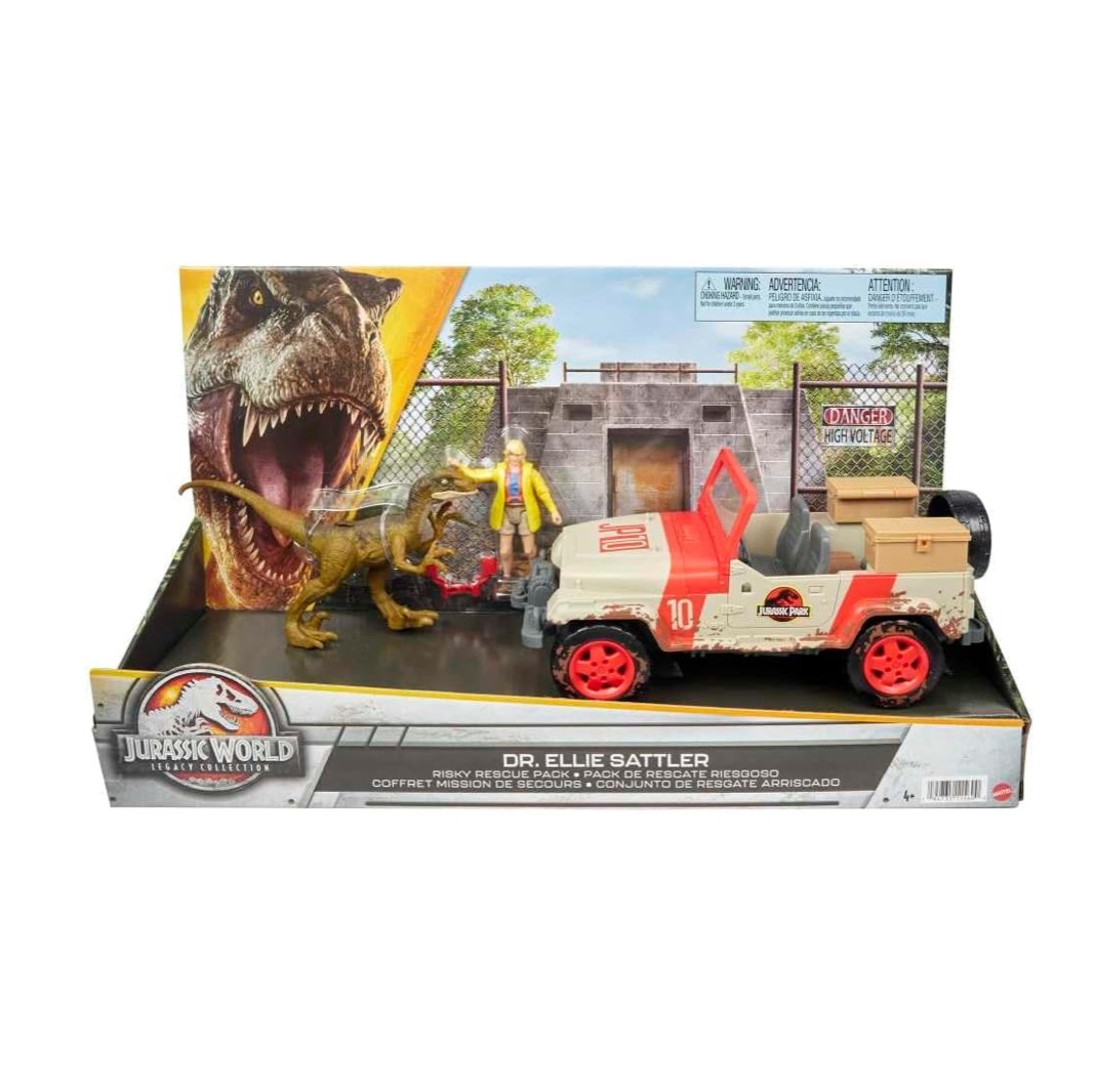 Jurassic World Dr. Ellie Sattler Paquete de Rescate Riesgoso Legacy 