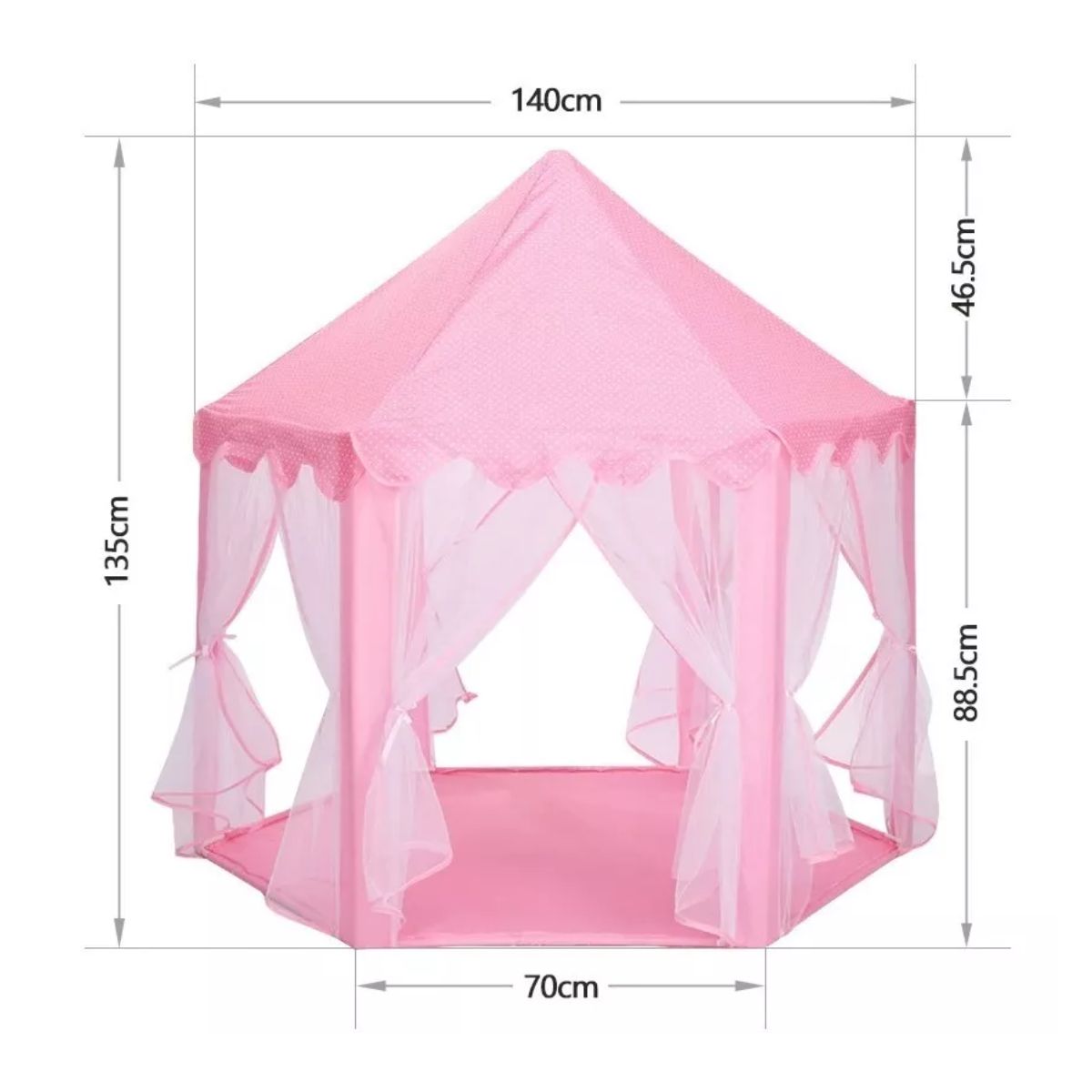 Castillo Carpa De Princesa Decoracion Habitación para Niña, Rosa