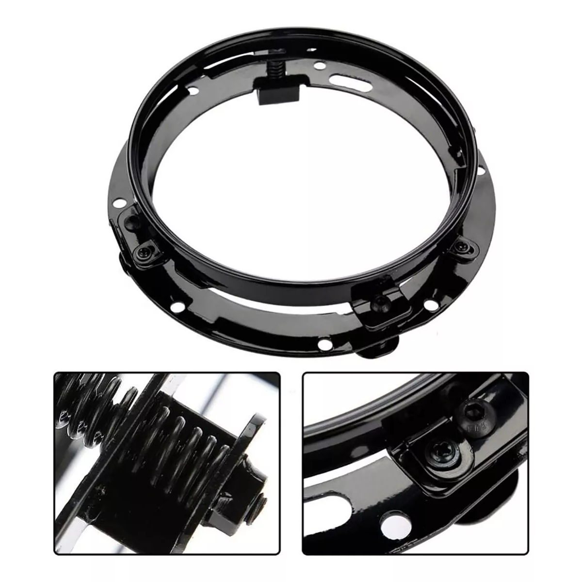 Par Base Para Faro Universal Jeep Vw Vocho 7 Pulgadas Metal