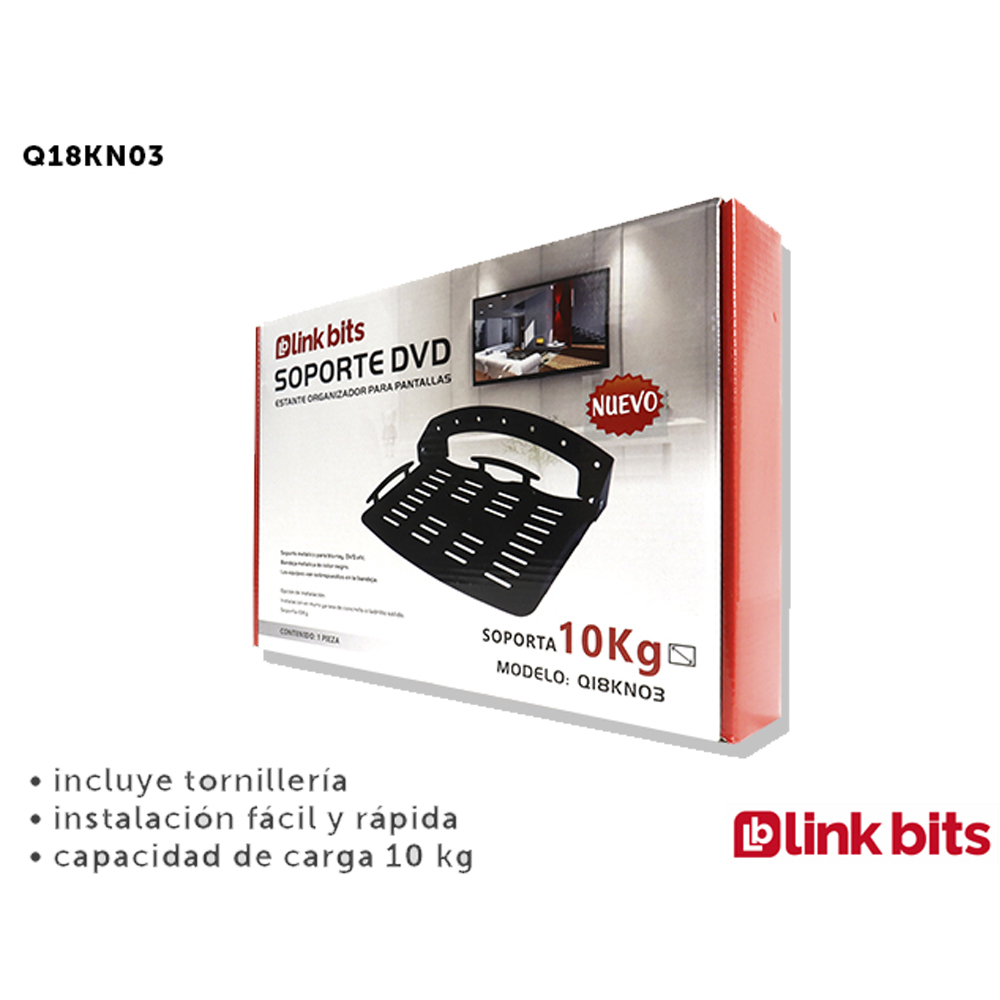 Soporte para DVD Capacidad de Carga 10 Kilos Link Bits
