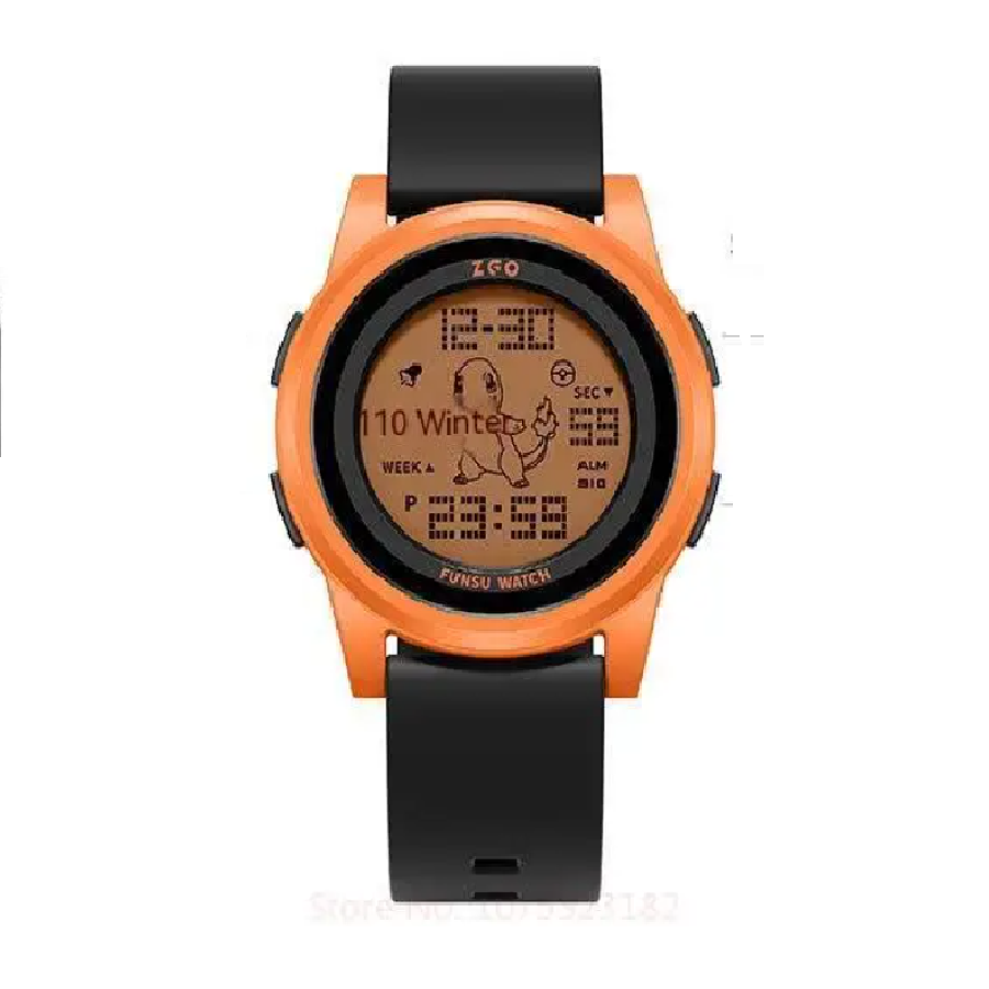 Reloj Digital Pokemon Charmander Luminoso