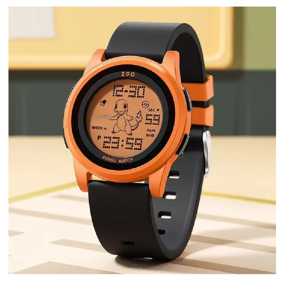 Reloj Digital Pokemon Charmander Luminoso