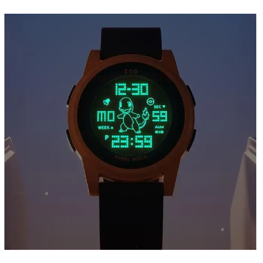 Reloj Digital Pokemon Charmander Luminoso