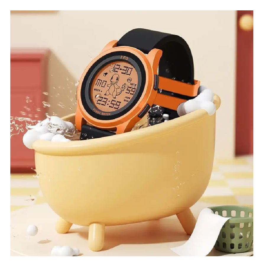 Reloj Digital Pokemon Charmander Luminoso