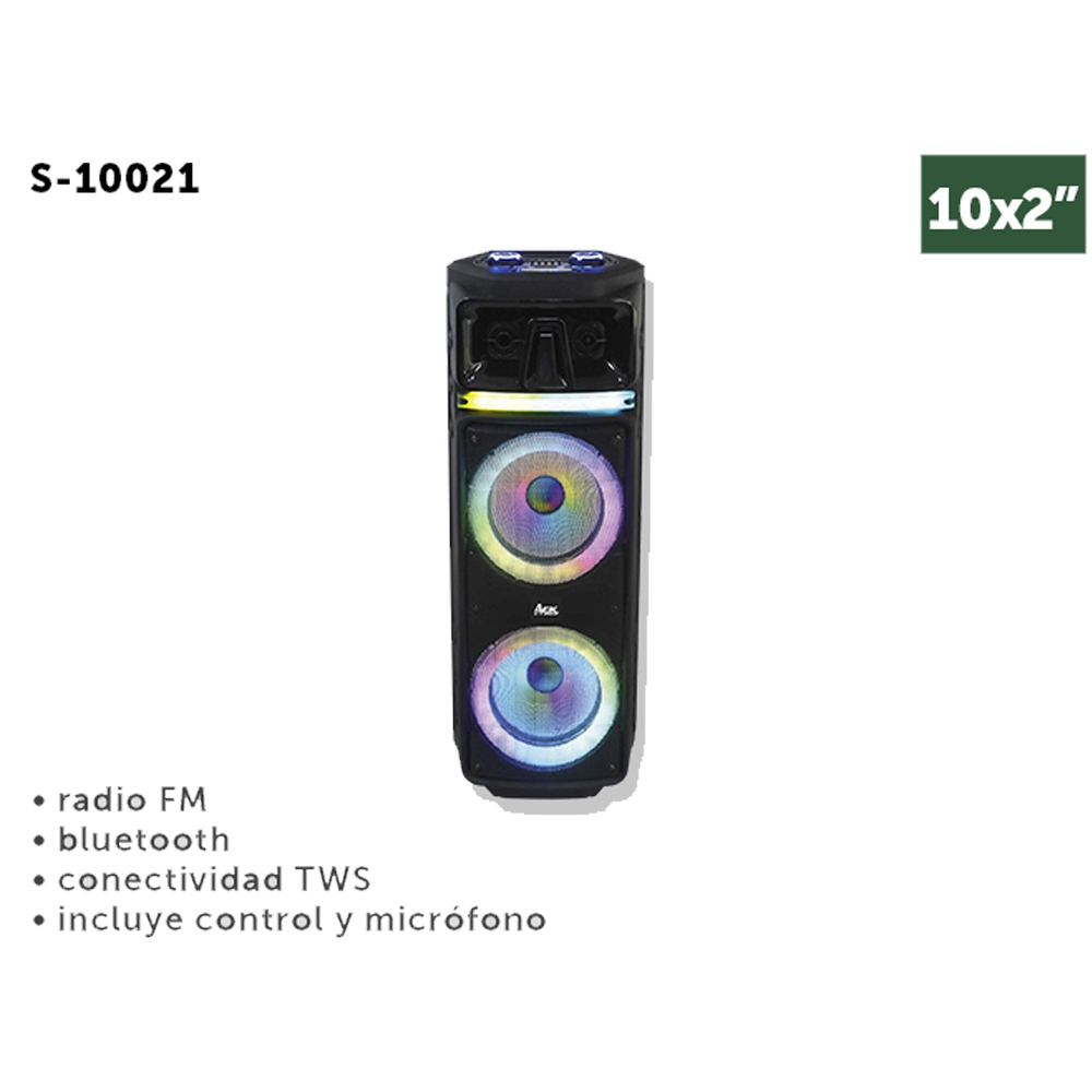 Bocina Bluetooth Portátil DJ Radio FM Conectividad TWS