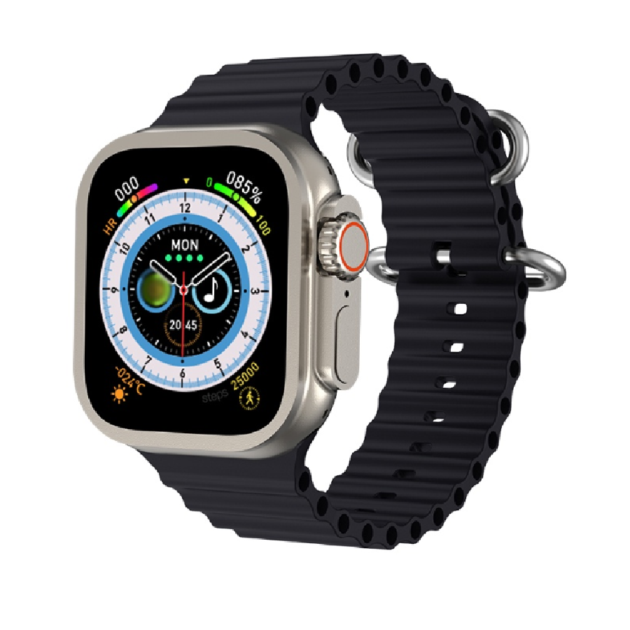 Smartwatch HW8 Ultra Max 49 MM Negro Bluetooth Reloj Inteligente Recargable Carga Inalambrica