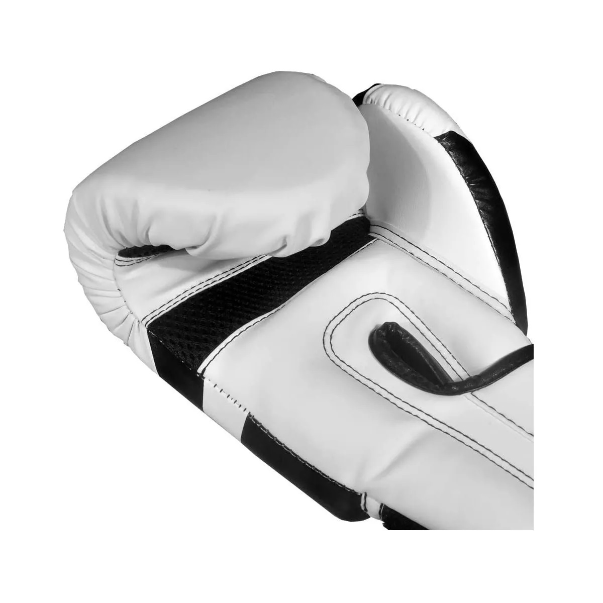 Guantes De Box Para Kickboxing,strap Velcro  14 Oz. Blanco