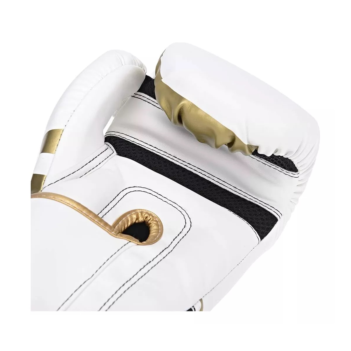 Guantes De Box Para Kickboxing,strap Velcro 14 Oz. Dorado