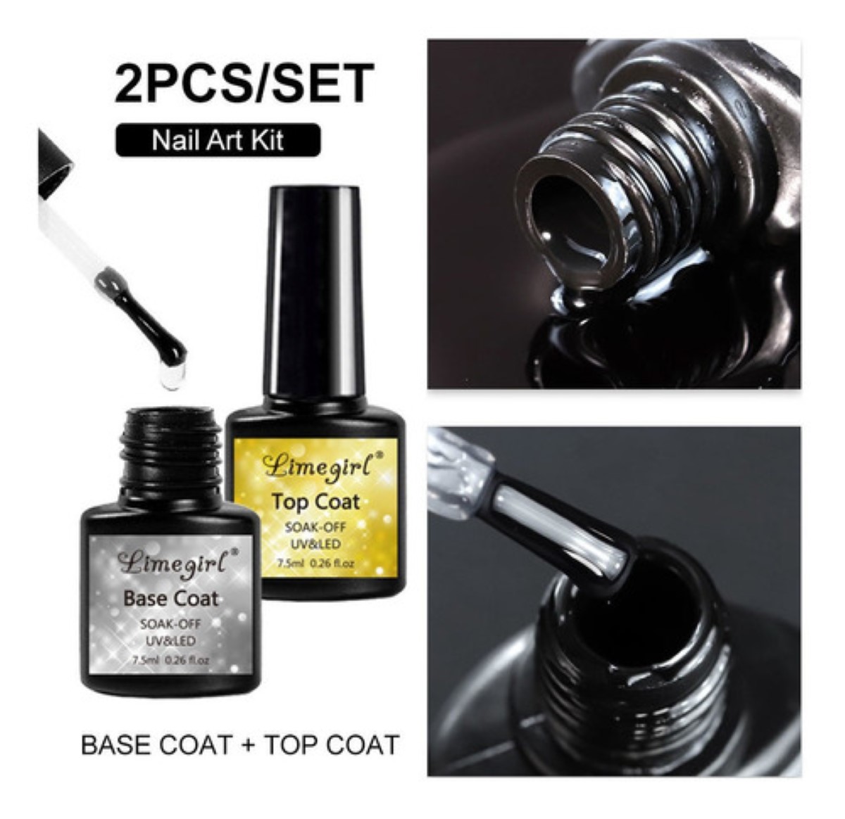 Kit Uñas De Polygel Acrílico 5 Pzas Poligel Construcción