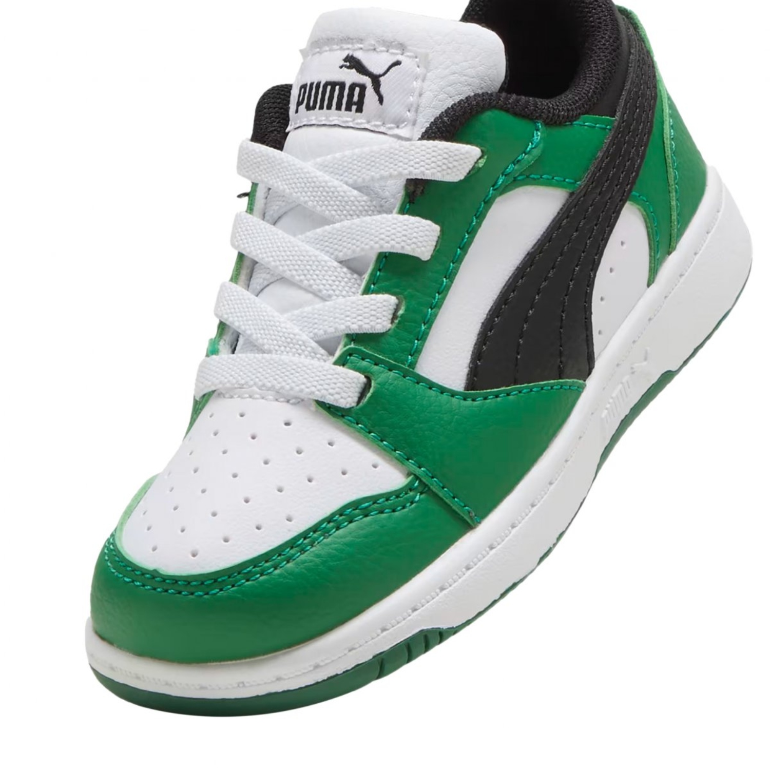 Tenis Casual Puma Rebound V6 Lo verde infantil 393835 05 unisex